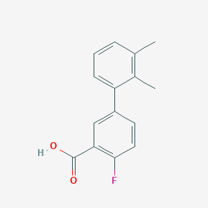 molecular formula C15H13FO2 B6365251 5-(2,3-Dimethylphenyl)-2-fluorobenzoic acid, 95% CAS No. 1261929-57-0