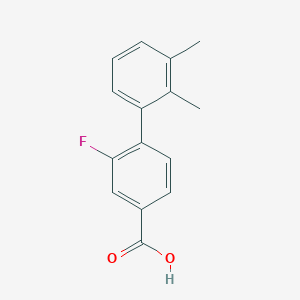 molecular formula C15H13FO2 B6365257 4-(2,3-Dimethylphenyl)-3-fluorobenzoic acid, 95% CAS No. 1261901-58-9