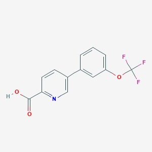 5-(3-Trifluoromethoxyphenyl)picolinic acid, 95%