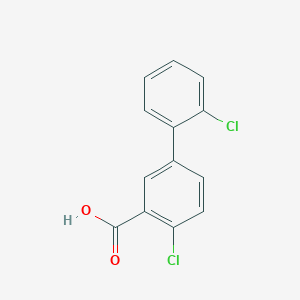 molecular formula C13H8Cl2O2 B6365429 2-Chloro-5-(2-chlorophenyl)benzoic acid, 95% CAS No. 1182806-39-8