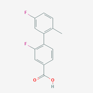 3-Fluoro-4-(5-fluoro-2-methylphenyl)benzoic acid, 95%