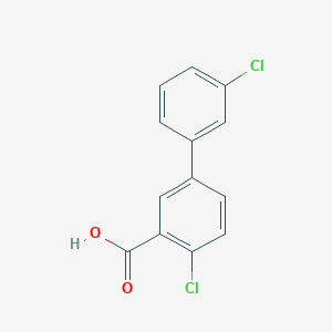 molecular formula C13H8Cl2O2 B6365525 2-Chloro-5-(3-chlorophenyl)benzoic acid, 95% CAS No. 1261920-92-6