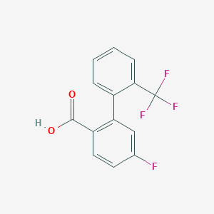 4-Fluoro-2-(2-trifluoromethylphenyl)benzoic acid, 95%