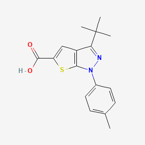 3-(tert-Butyl)-1-(p-tolyl)-1H-thieno[2,3-c]pyrazole-5-carboxylic acid