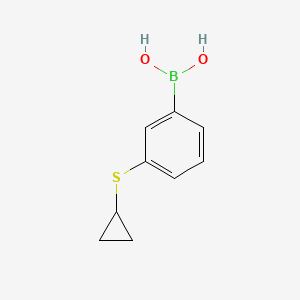 molecular formula C9H11BO2S B6365612 3-(Cyclopropylthio)phenylboronic acid;  98% CAS No. 2055662-25-2