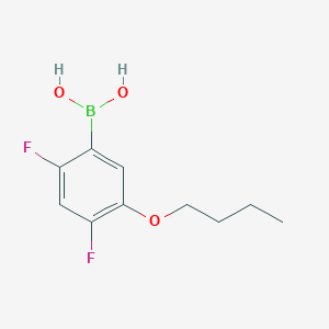 molecular formula C10H13BF2O3 B6365674 5-Butoxy-2,4-difluorophenylboronic acid;  98% CAS No. 2096331-85-8