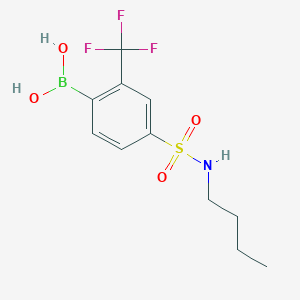 4-(N-Butylsulfamoyl)-2-trifluoromethylphenylboronic acid;  95%