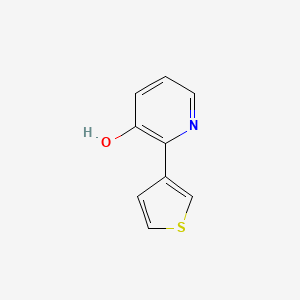 molecular formula C9H7NOS B6365708 3-Hydroxy-2-(thiophen-3-yl)pyridine, 95% CAS No. 1261908-99-9