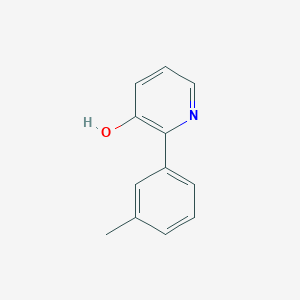 molecular formula C12H11NO B6365732 3-Hydroxy-2-(3-methylphenyl)pyridine, 95% CAS No. 1261940-34-4