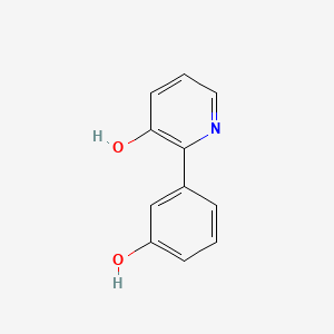 molecular formula C11H9NO2 B6365744 2-(3-Hydroxyphenyl)-3-hydroxypyridine, 95% CAS No. 856966-45-5