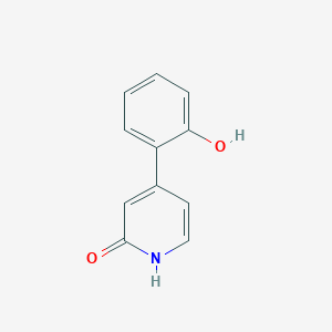 molecular formula C11H9NO2 B6365758 4-(2-Hydroxyphenyl)-2-hydroxypyridine, 95% CAS No. 1261931-28-5