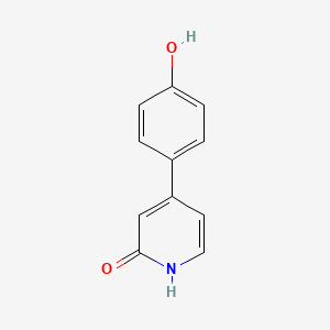 molecular formula C11H9NO2 B6365774 4-(4-Hydroxyphenyl)-2-hydroxypyridine;  95% CAS No. 1261909-11-8