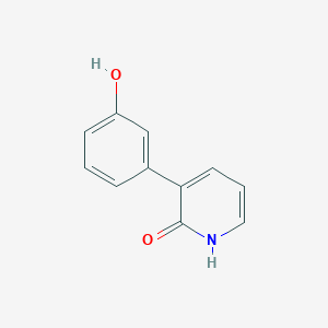 molecular formula C11H9NO2 B6365776 3-(3-Hydroxyphenyl)-2-hydroxypyridine, 95% CAS No. 1261988-84-4