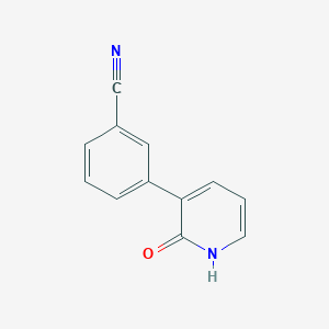 molecular formula C12H8N2O B6365787 3-(3-Cyanophenyl)-2-hydroxypyridine, 95% CAS No. 426823-50-9