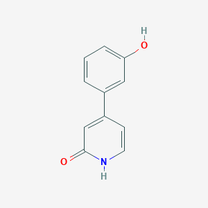 molecular formula C11H9NO2 B6365807 4-(3-Hydroxyphenyl)-2-hydroxypyridine, 95% CAS No. 1261988-92-4