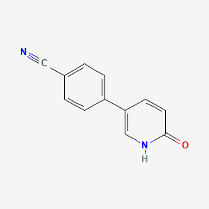 B6365832 5-(4-Cyanophenyl)-2-hydroxypyridine, 95% CAS No. 1111106-18-3