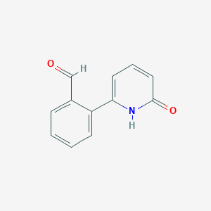 molecular formula C12H9NO2 B6365857 6-(2-Formylphenyl)-2-hydroxypyridine, 95% CAS No. 1111114-36-3