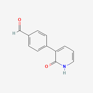 molecular formula C12H9NO2 B6365871 3-(4-Formylphenyl)-2-hydroxypyridine, 95% CAS No. 1261995-12-3