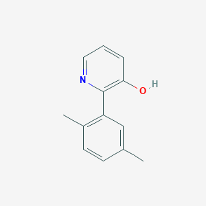 molecular formula C13H13NO B6365905 2-(2,5-Dimethylphenyl)-3-hydroxypyridine, 95% CAS No. 1261995-25-8