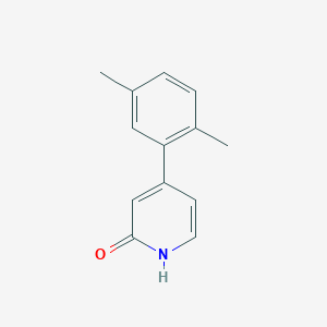 molecular formula C13H13NO B6365941 4-(2,5-Dimethylphenyl)-2-hydroxypyridine, 95% CAS No. 1261906-93-7