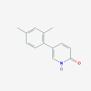 molecular formula C13H13NO B6365944 5-(2,4-Dimethylphenyl)-2-hydroxypyridine, 95% CAS No. 1111115-90-2