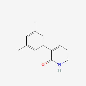 molecular formula C13H13NO B6365949 3-(3,5-Dimethylphenyl)-2-hydroxypyridine, 95% CAS No. 1261931-44-5