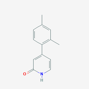 molecular formula C13H13NO B6365969 4-(2,4-Dimethylphenyl)-2-hydroxypyridine, 95% CAS No. 1261924-09-7
