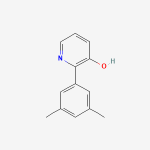 molecular formula C13H13NO B6365972 2-(3,5-Dimethylphenyl)-3-hydroxypyridine, 95% CAS No. 1261940-75-3