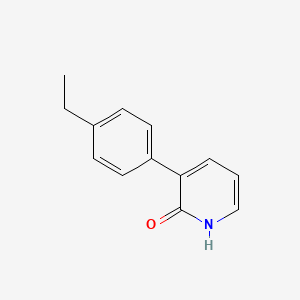 molecular formula C13H13NO B6365976 3-(4-Ethylphenyl)-2-hydroxypyridine, 95% CAS No. 1261924-05-3