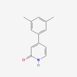 molecular formula C13H13NO B6366005 4-(3,5-Dimethylphenyl)-2-hydroxypyridine, 95% CAS No. 1261940-80-0