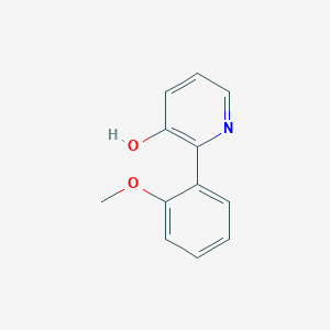 molecular formula C12H11NO2 B6366048 3-Hydroxy-2-(2-methoxyphenyl)pyridine, 95% CAS No. 1261971-75-8