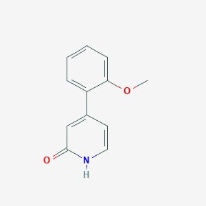 molecular formula C12H11NO2 B6366057 2-Hydroxy-4-(2-methoxyphenyl)pyridine, 95% CAS No. 1261941-16-5