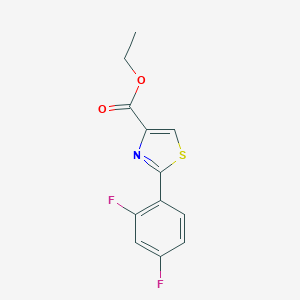 B063661 Ethyl 2-(2,4-difluorophenyl)thiazole-4-carboxylate CAS No. 175276-93-4