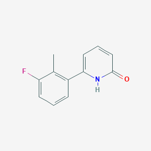 molecular formula C12H10FNO B6366130 6-(3-Fluoro-2-methylphenyl)-2-hydroxypyridine, 95% CAS No. 1261931-50-3