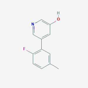 5-(2-Fluoro-5-methylphenyl)-3-hydroxypyridine, 95%