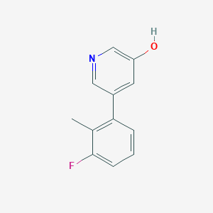 molecular formula C12H10FNO B6366150 5-(3-Fluoro-2-methylphenyl)-3-hydroxypyridine, 95% CAS No. 1261971-30-5