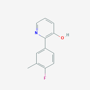2-(4-Fluoro-3-methylphenyl)-3-hydroxypyridine, 95%