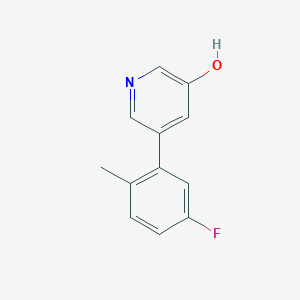 5-(5-Fluoro-2-methylphenyl)-3-hydroxypyridine, 95%