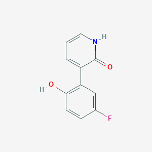 molecular formula C11H8FNO2 B6366281 3-(5-Fluoro-2-hydroxyphenyl)-2-hydroxypyridine, 95% CAS No. 1261909-45-8