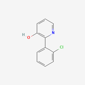 molecular formula C11H8ClNO B6366346 2-(2-Chlorophenyl)pyridin-3-ol CAS No. 1261995-81-6