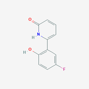 molecular formula C11H8FNO2 B6366351 6-(5-Fluoro-2-hydroxyphenyl)-2-hydroxypyridine, 95% CAS No. 1111111-53-5