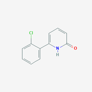 molecular formula C11H8ClNO B6366358 6-(2-Chlorophenyl)-2-hydroxypyridine, 95% CAS No. 1111114-35-2