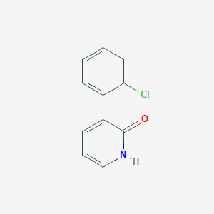 molecular formula C11H8ClNO B6366382 3-(2-Chlorophenyl)-2-hydroxypyridine, 95% CAS No. 24228-14-6