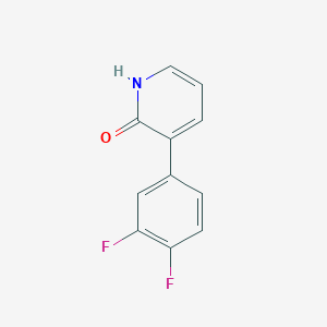 molecular formula C11H7F2NO B6366424 3-(3,4-Difluorophenyl)-2-hydroxypyridine, 95% CAS No. 1261937-37-4