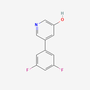 5-(3,5-Difluorophenyl)-3-hydroxypyridine;  95%