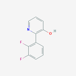 molecular formula C11H7F2NO B6366435 2-(2,3-Difluorophenyl)-3-hydroxypyridine, 95% CAS No. 1261618-72-7