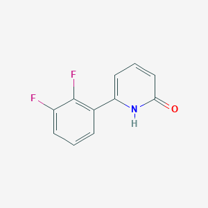 molecular formula C11H7F2NO B6366459 6-(2,3-Difluorophenyl)-2-hydroxypyridine, 95% CAS No. 1111110-46-3