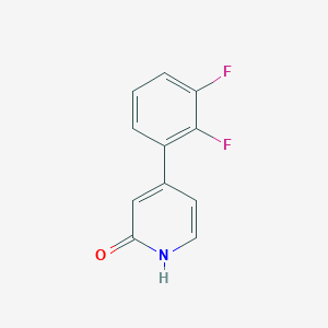 molecular formula C11H7F2NO B6366484 4-(2,3-Difluorophenyl)-2-hydroxypyridine, 95% CAS No. 1261993-73-0