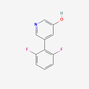 molecular formula C11H7F2NO B6366490 5-(2,6-Difluorophenyl)-3-hydroxypyridine, 95% CAS No. 1261937-47-6