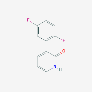 molecular formula C11H7F2NO B6366542 3-(2,5-Difluorophenyl)-2-hydroxypyridine, 95% CAS No. 426823-54-3